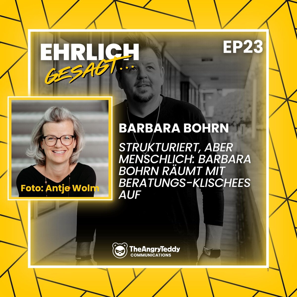 Kommunikations-Podcast mit Barbara Bohrn über Menschlichkeit und Struktur, abgerundet mit Beratungsklischees.